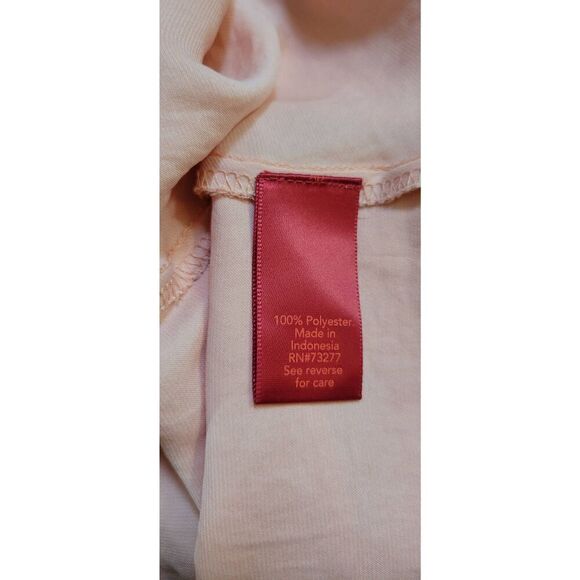 Jennifer Lopez Vneck Twist Front Blush Blouse Sz M - Picture 5 of 5